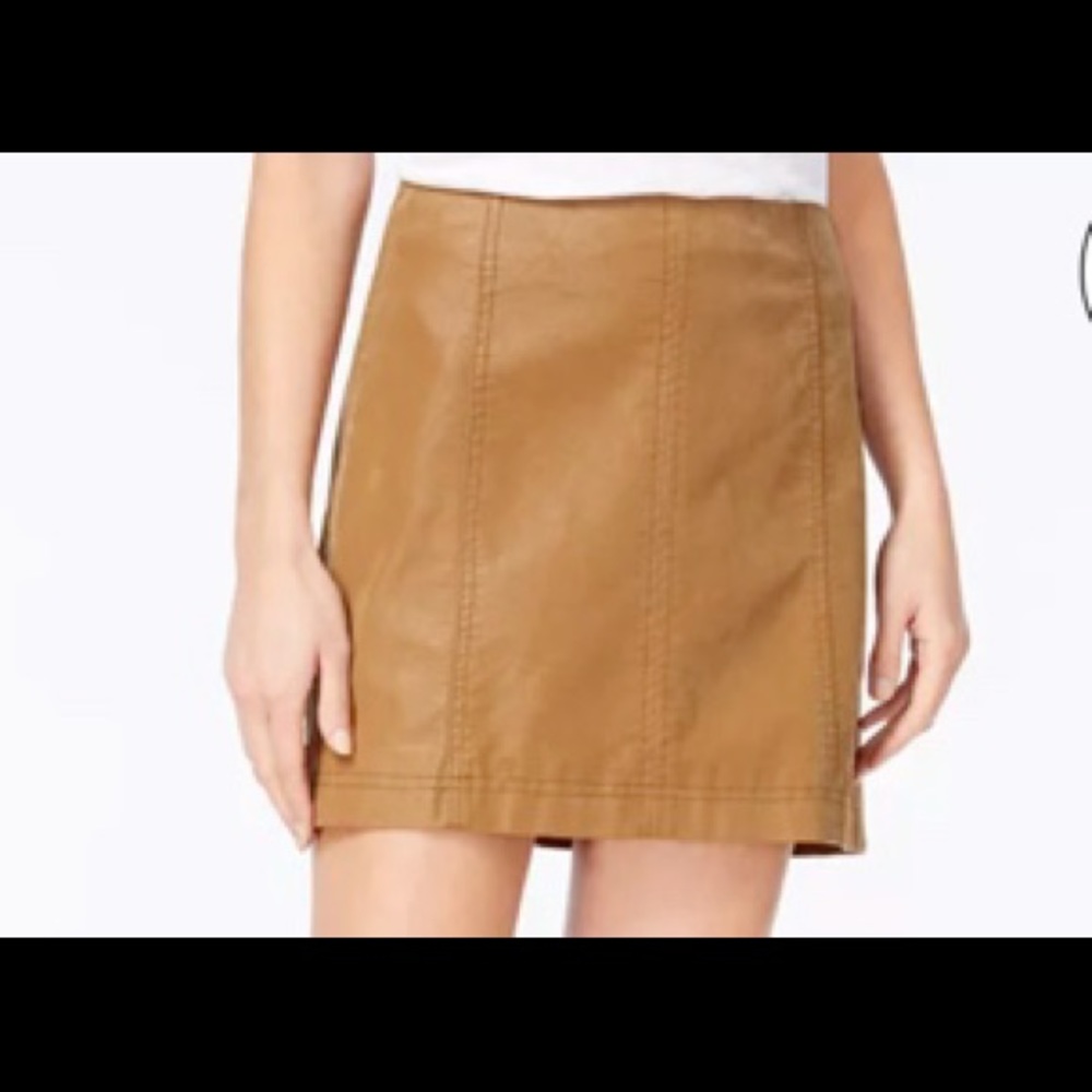 Free People Modern Femme Suede Mini Skirt